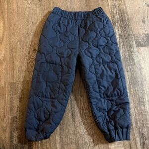 Patagonia Baby Quilted Puff Insulated Joggers Navy Unisex Toddler Size 3T